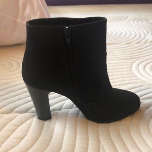 Black Ankle high heeled boots